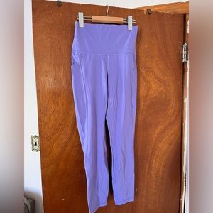 Lululemon Align High-Rise Pant with Pockets 25” inseam, size 6, Dark Lavender